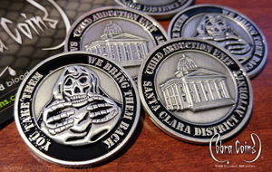Child Abduction Unit Santa Clara District Attorney
Custom coin with a 3D Front and 3D Back coin Antique Silver cobra coins cobracoins.com
